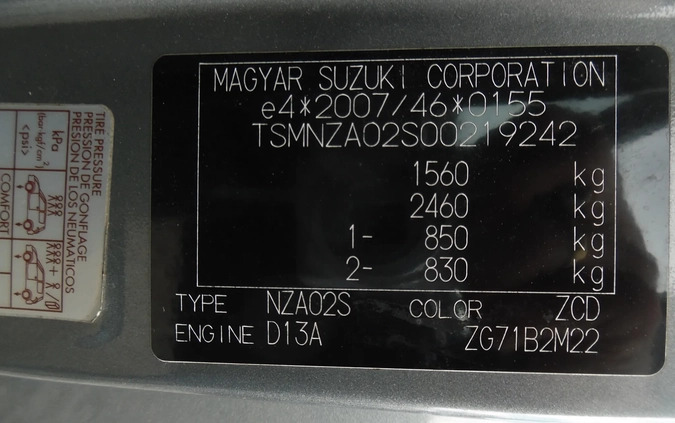 Suzuki Swift cena 9100 przebieg: 133100, rok produkcji 2013 z Olsztynek małe 211